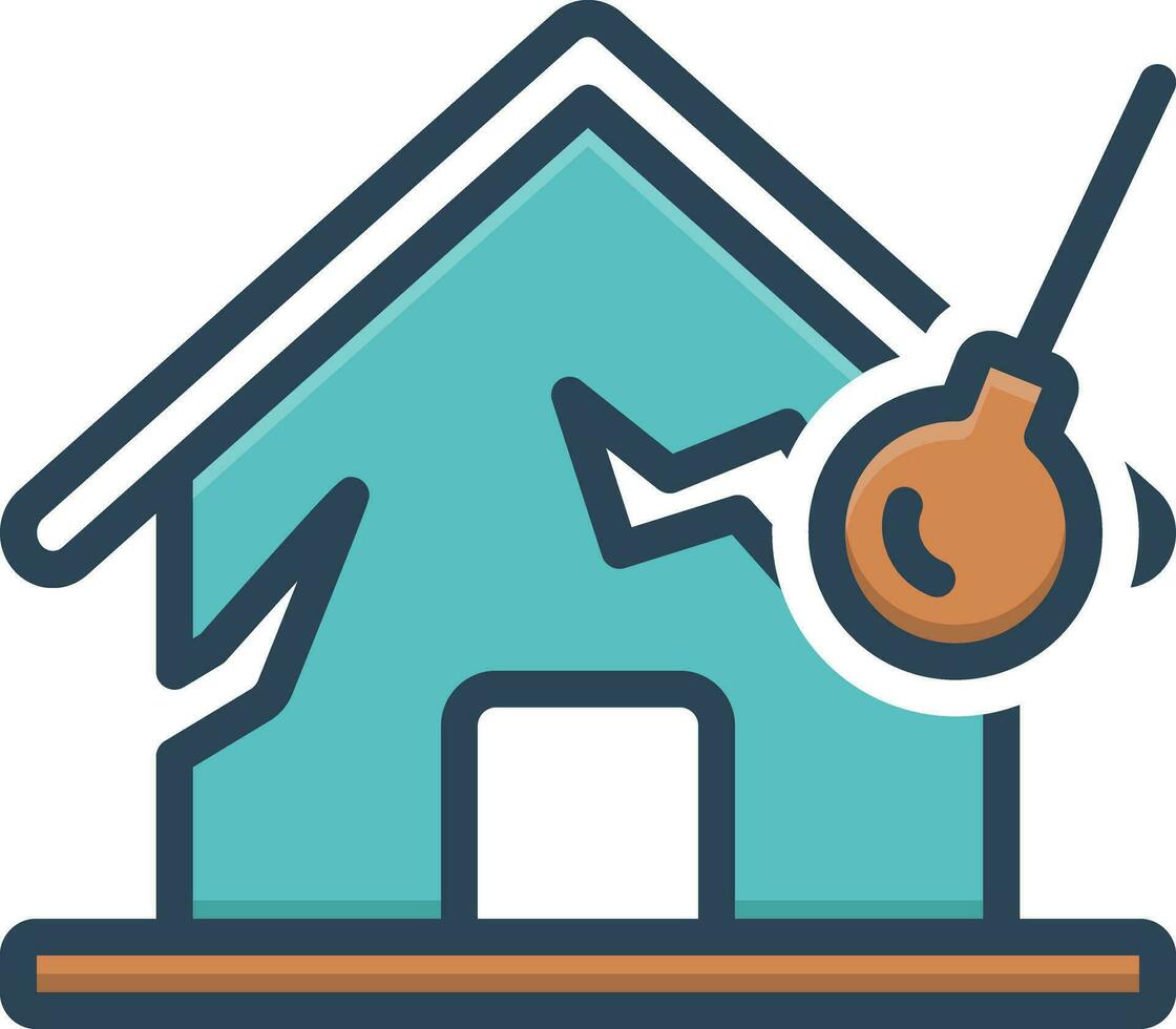 color icon for eliminate vector
