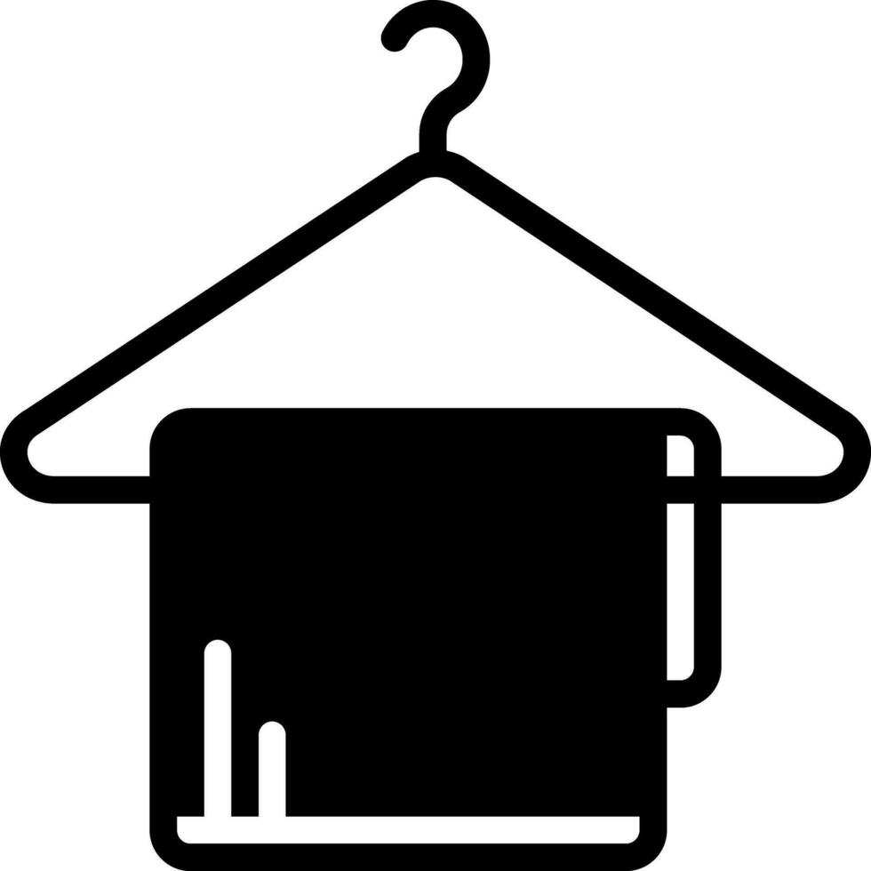 solid icon for hanger vector
