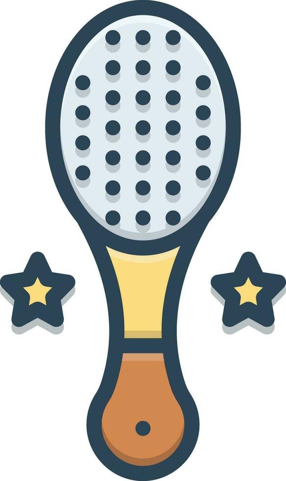color icon for baby brush vector