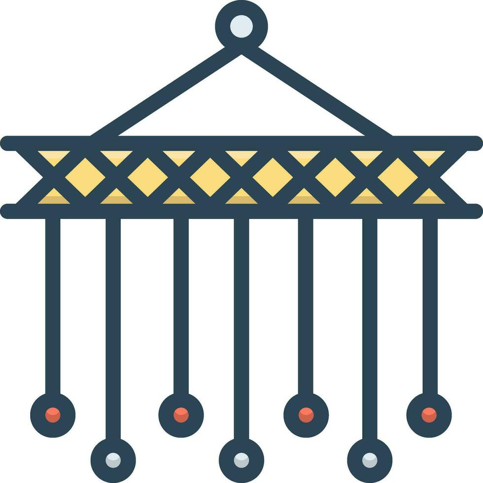 color icon for macrame vector