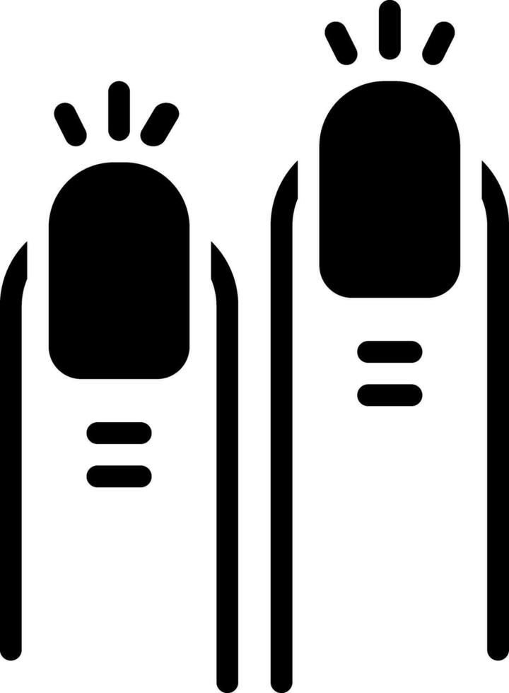 solid icon for nails vector