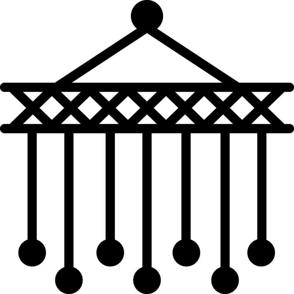 solid icon for macrame vector