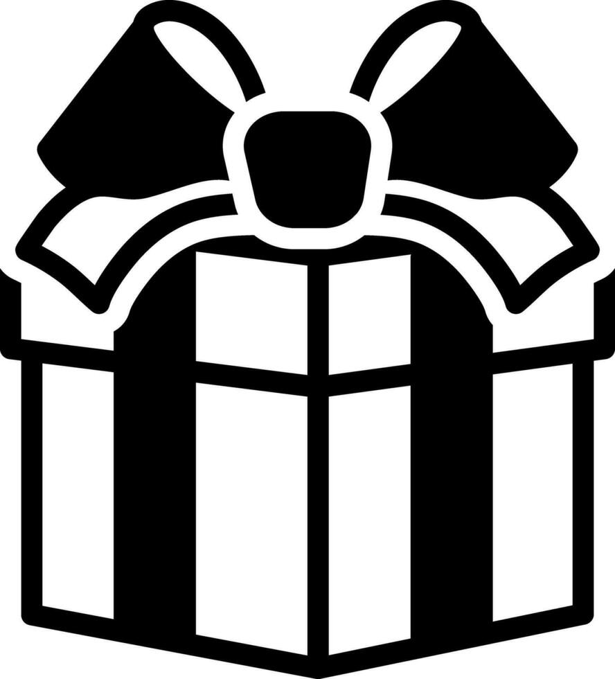 solid icon for gift vector