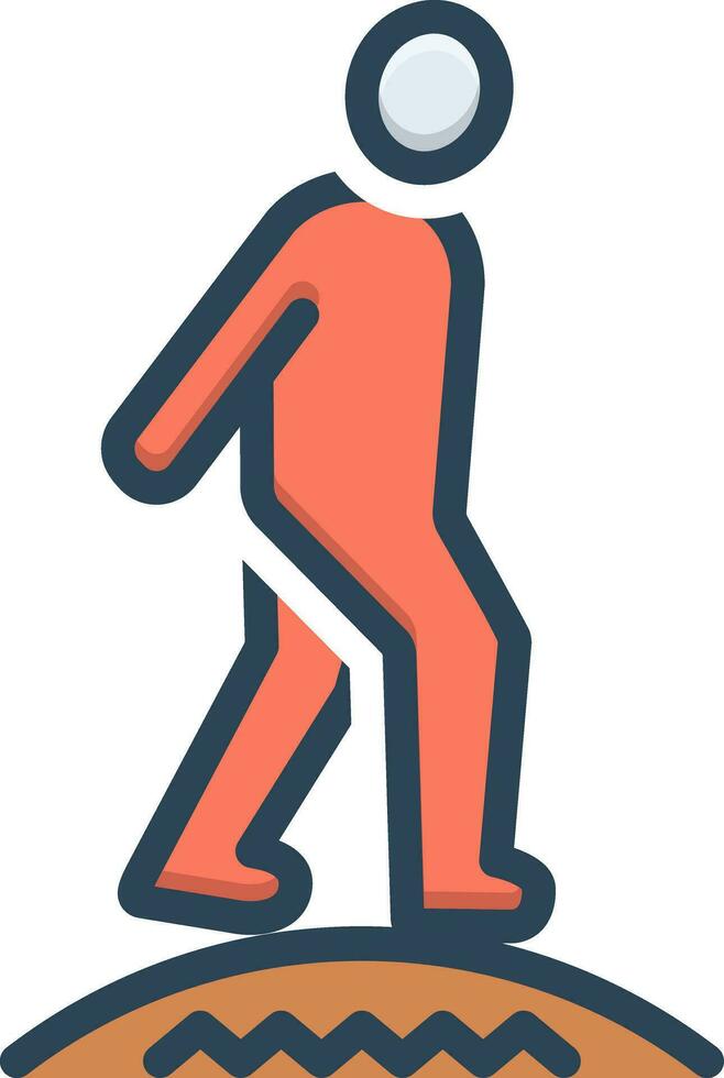 color icon for carefully vector