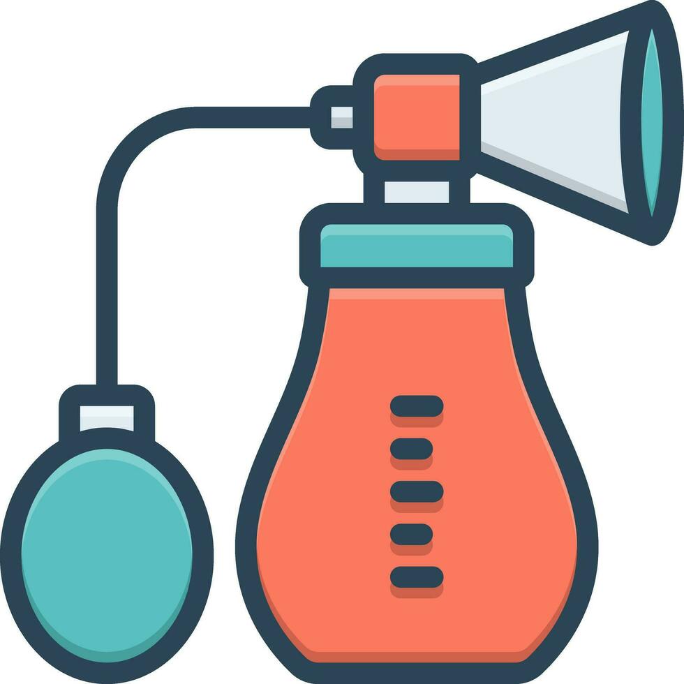 color icon for breast pump vector