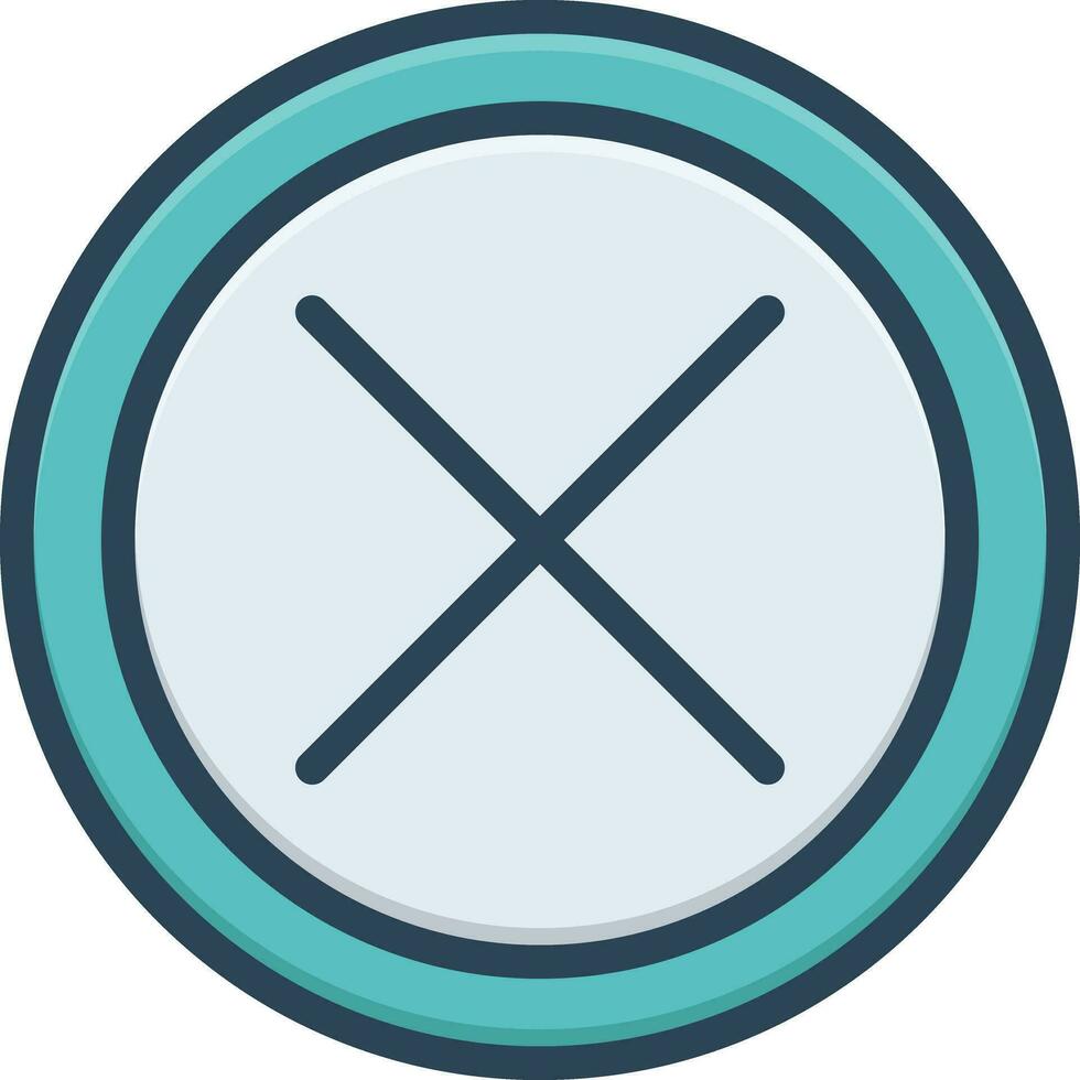 color icon for false vector