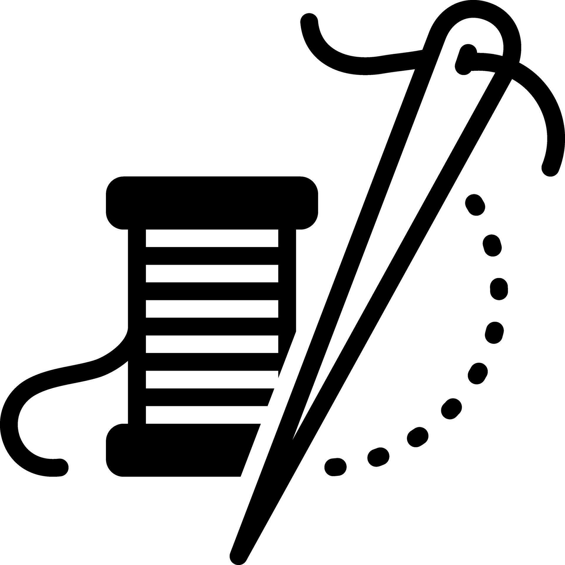 solid icon for thread needle 26546283 Vector Art at Vecteezy