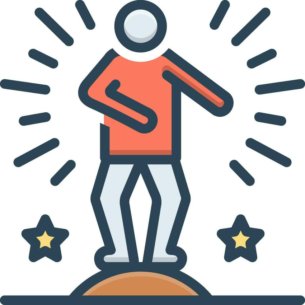 color icon for act vector