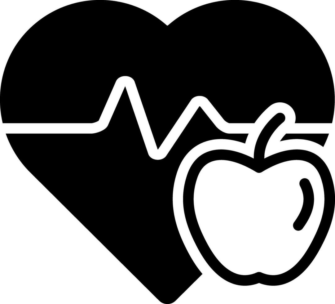 solid icon for healthy vector