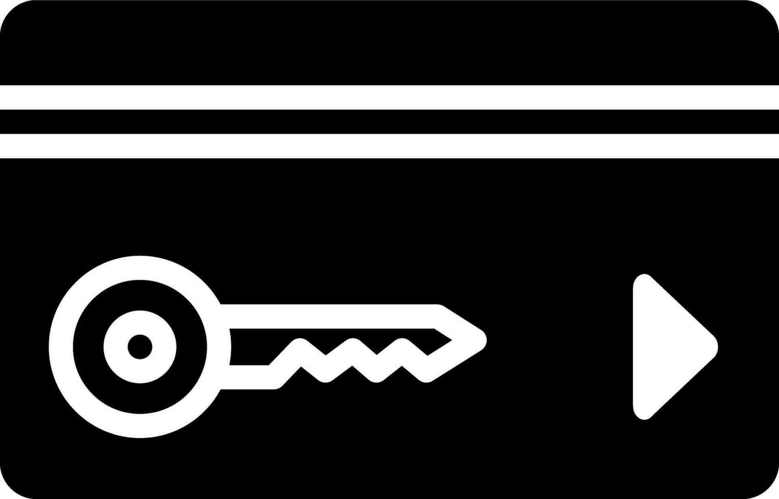 solid icon for hotel card vector