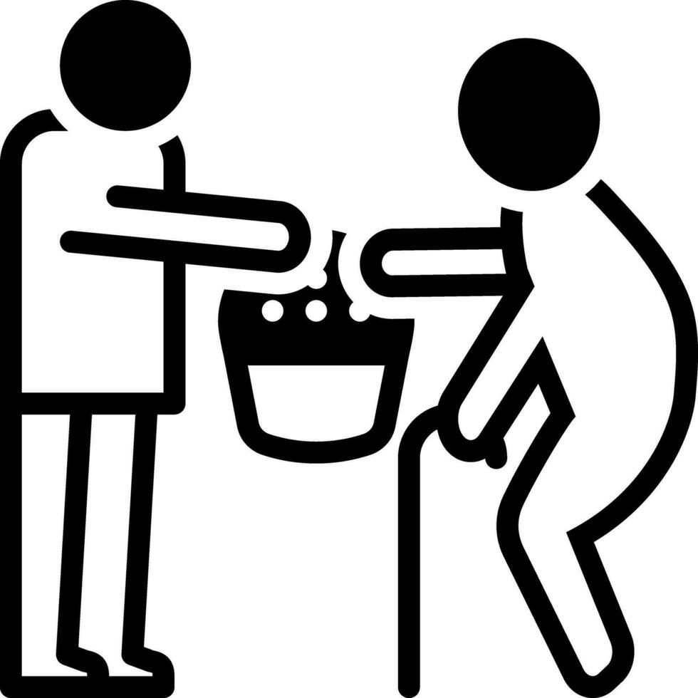 solid icon for kind vector