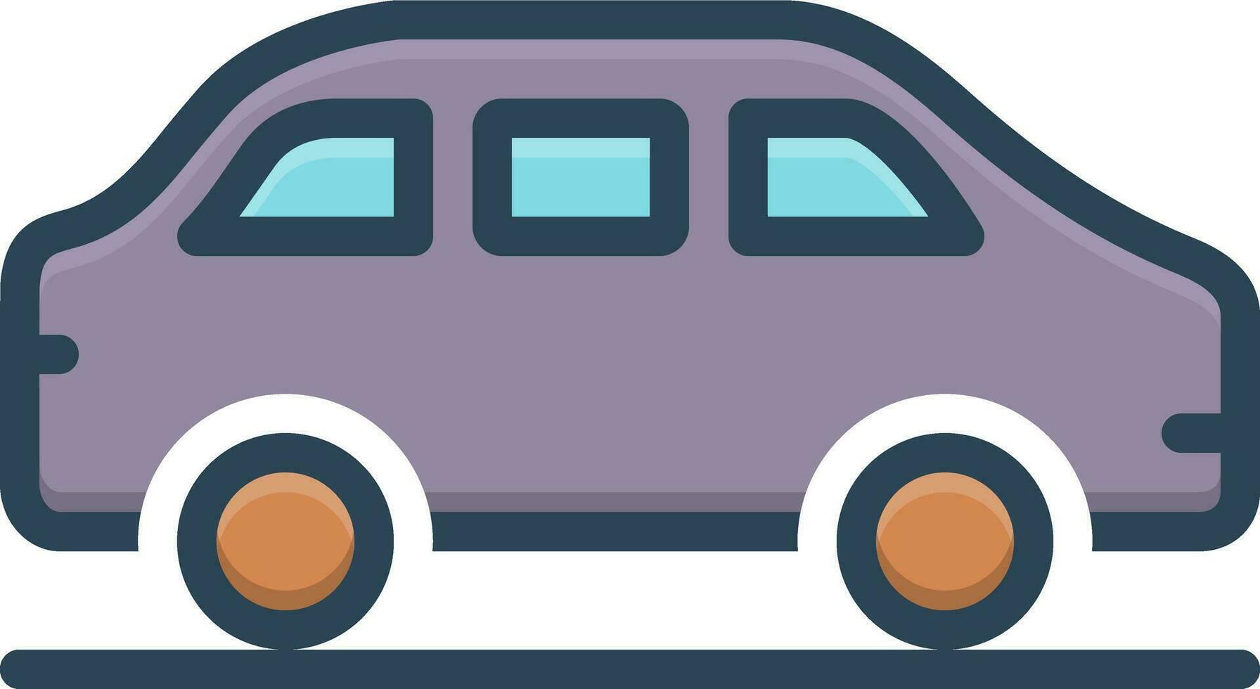 color icon for car vector