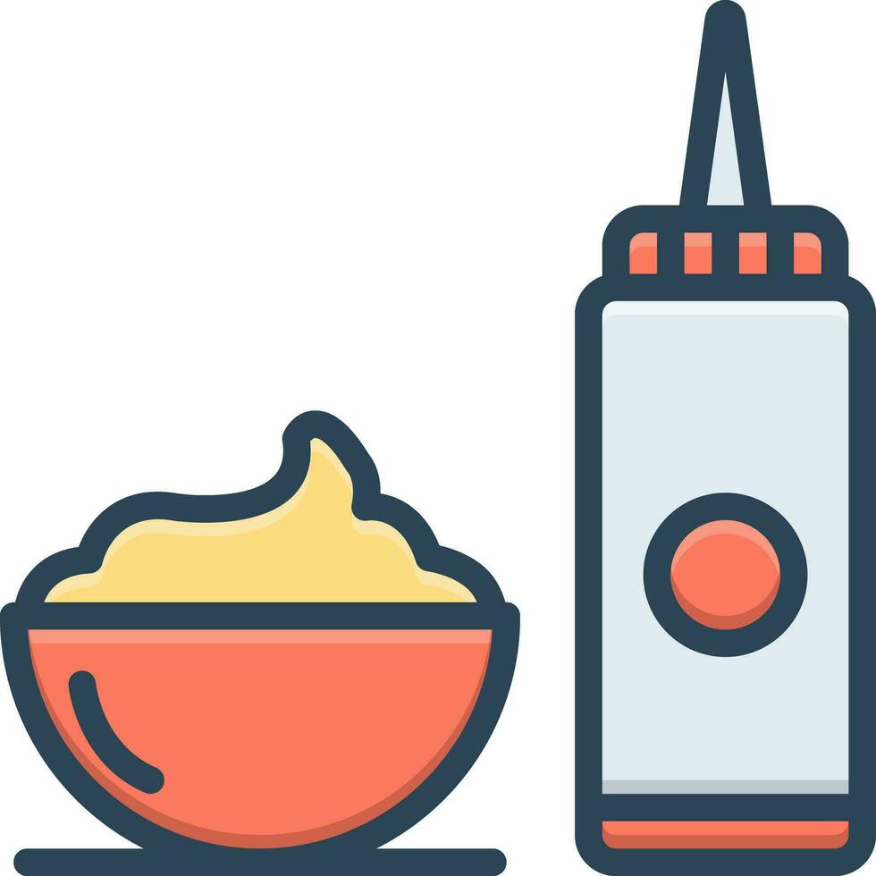 color icon for sauce vector