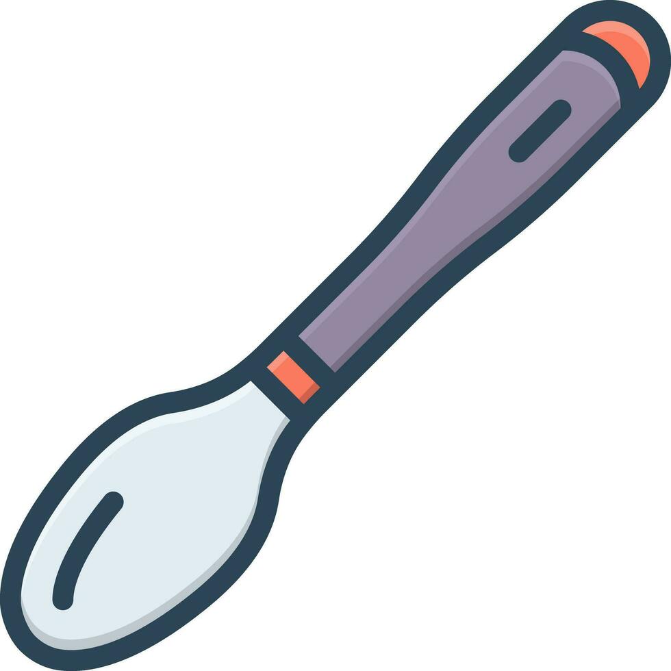 color icon for tablespoon vector