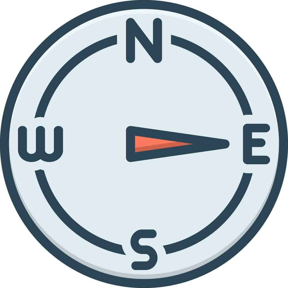 color icon for east vector