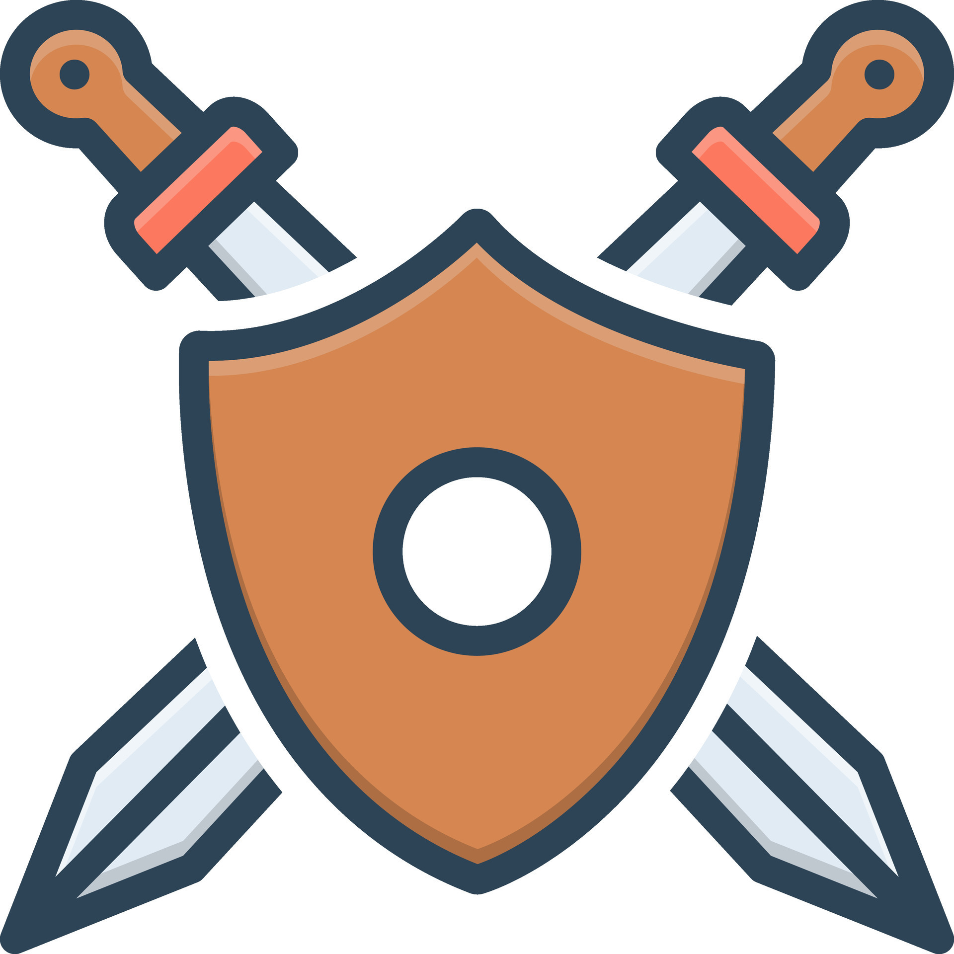 color icon for defensive 26546684 Vector Art at Vecteezy