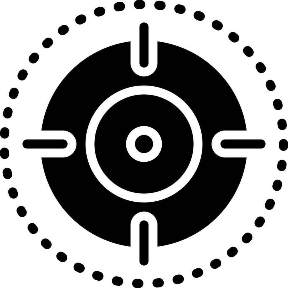solid icon for scope vector
