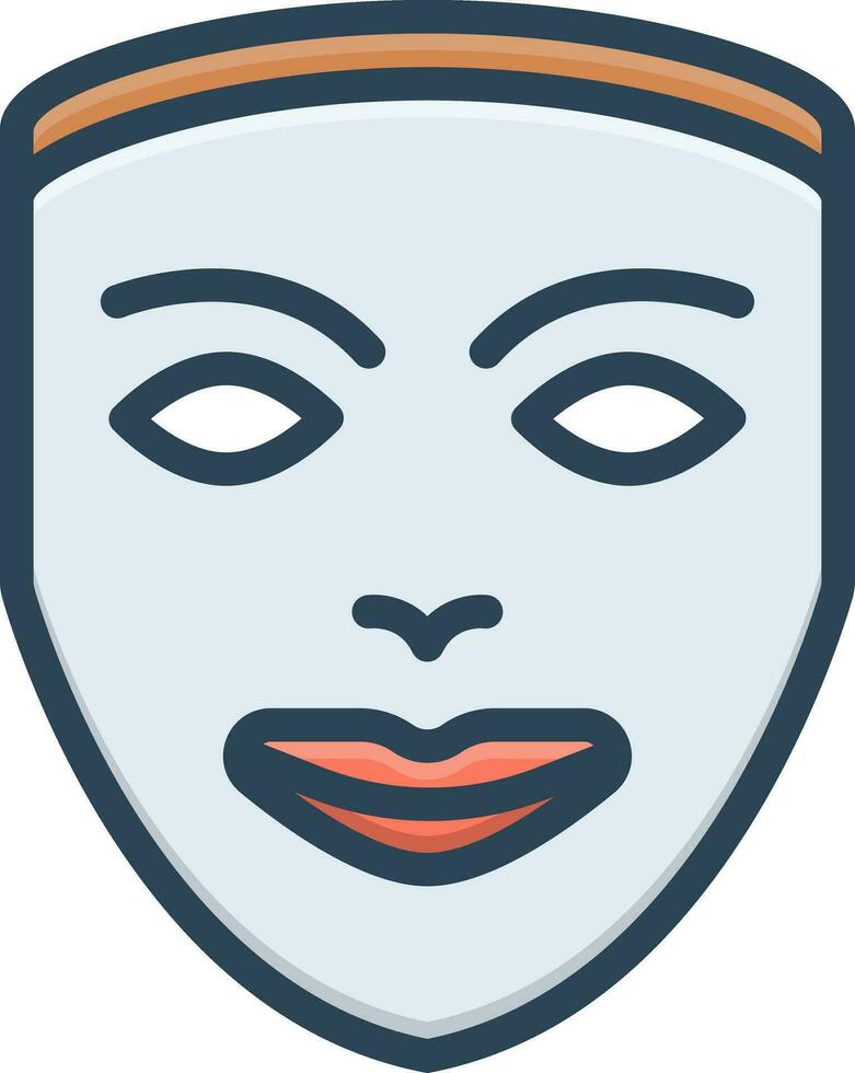color icon for mask vector