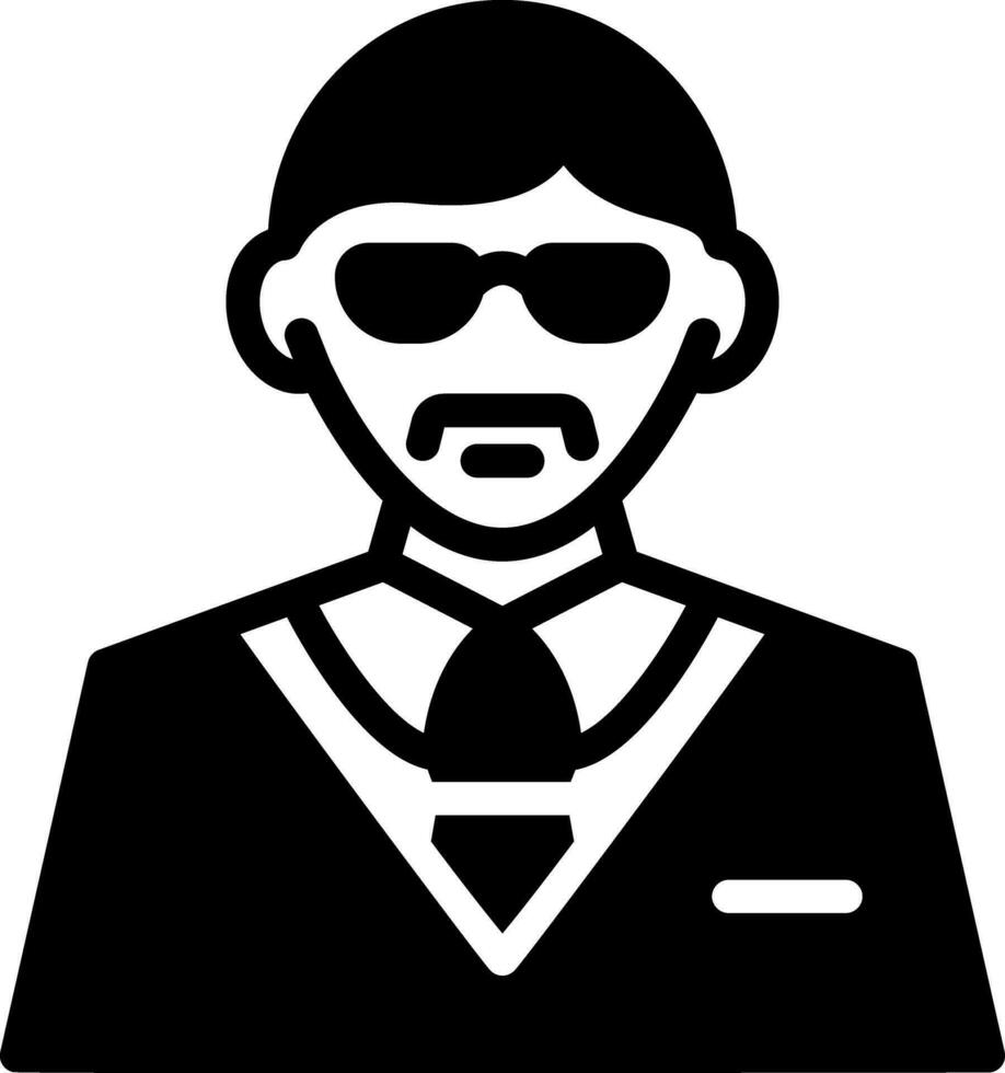 solid icon for manager vector