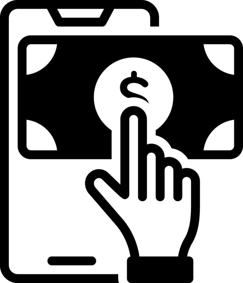 solid icon for payment vector
