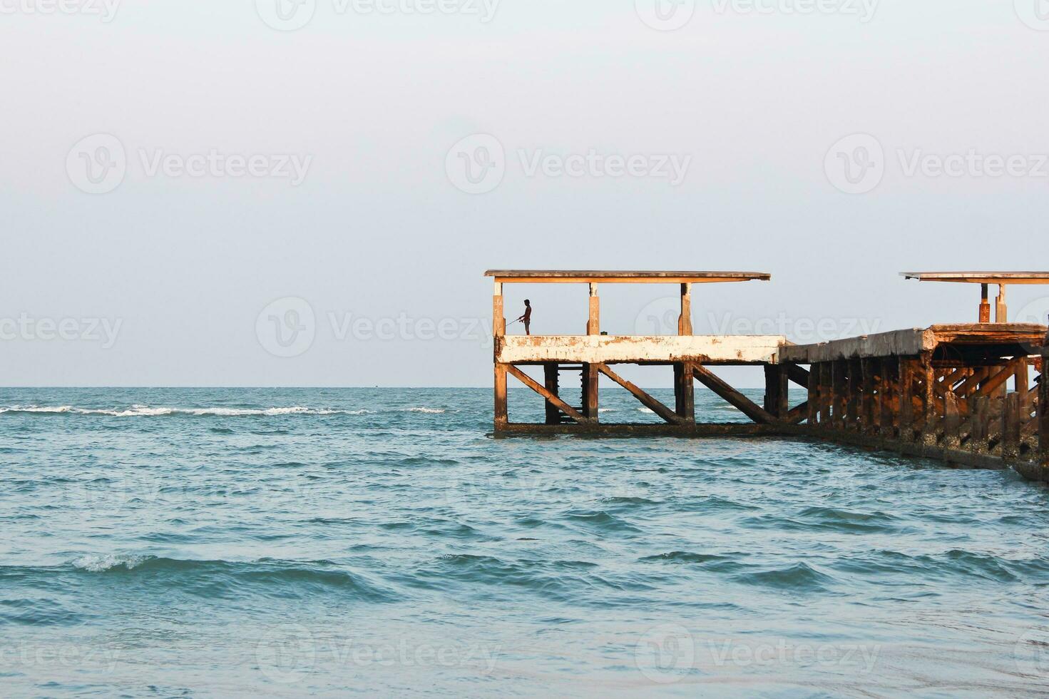 Fishing pier for fishing photo
