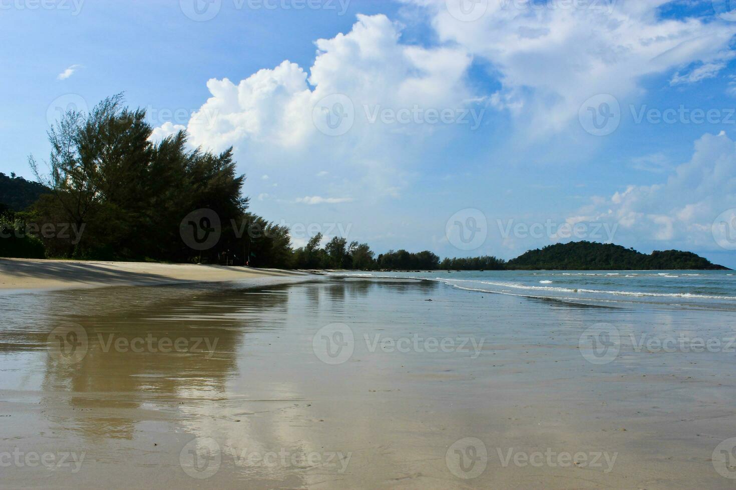 view of beautiful beach. photo