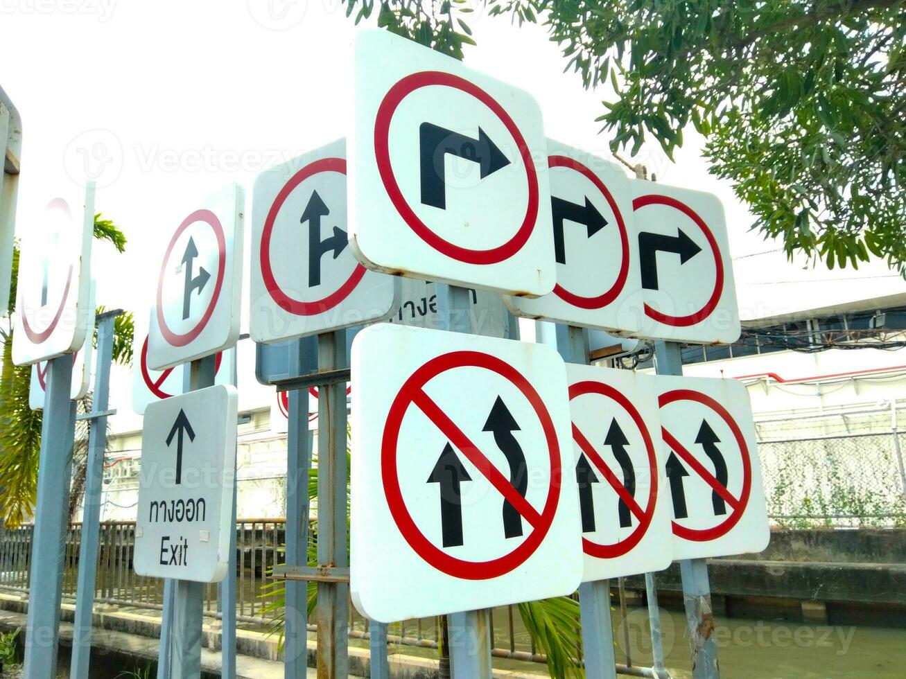 Various road signs photo