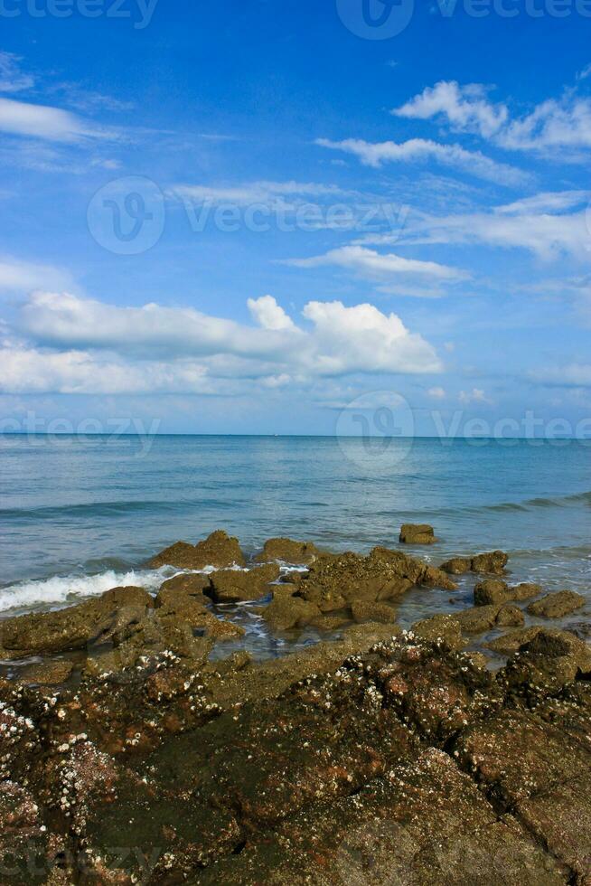 Rocks on the beach. photo