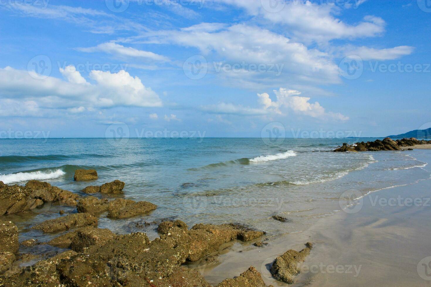 Rocks on the beach. photo