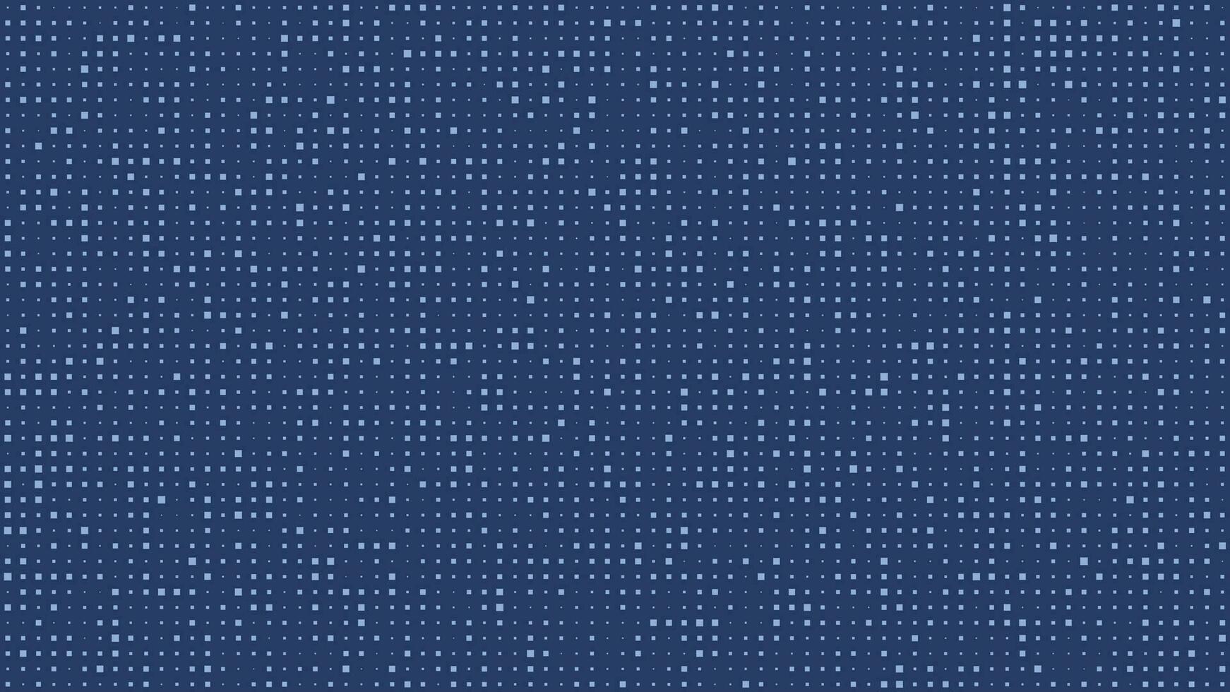 Abstract geometric background of squares. Blue pixel background with empty space. Vector illustration.