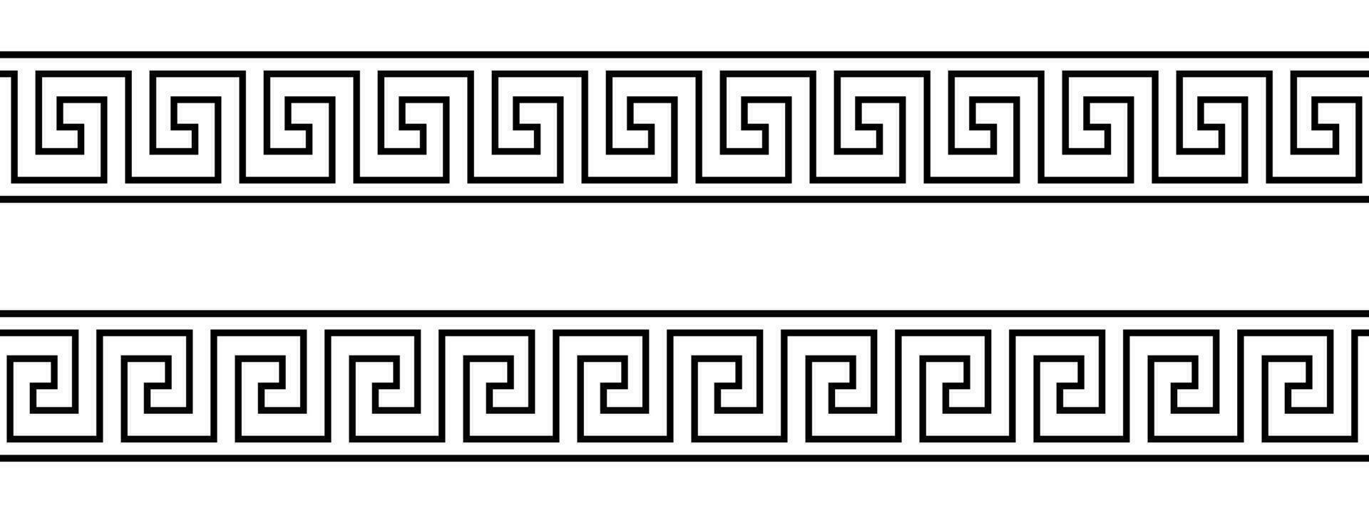 sin costura griego llave patrones vector