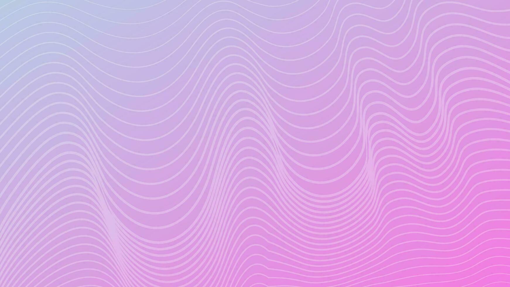 Modern colorful gradient background with wavy lines vector