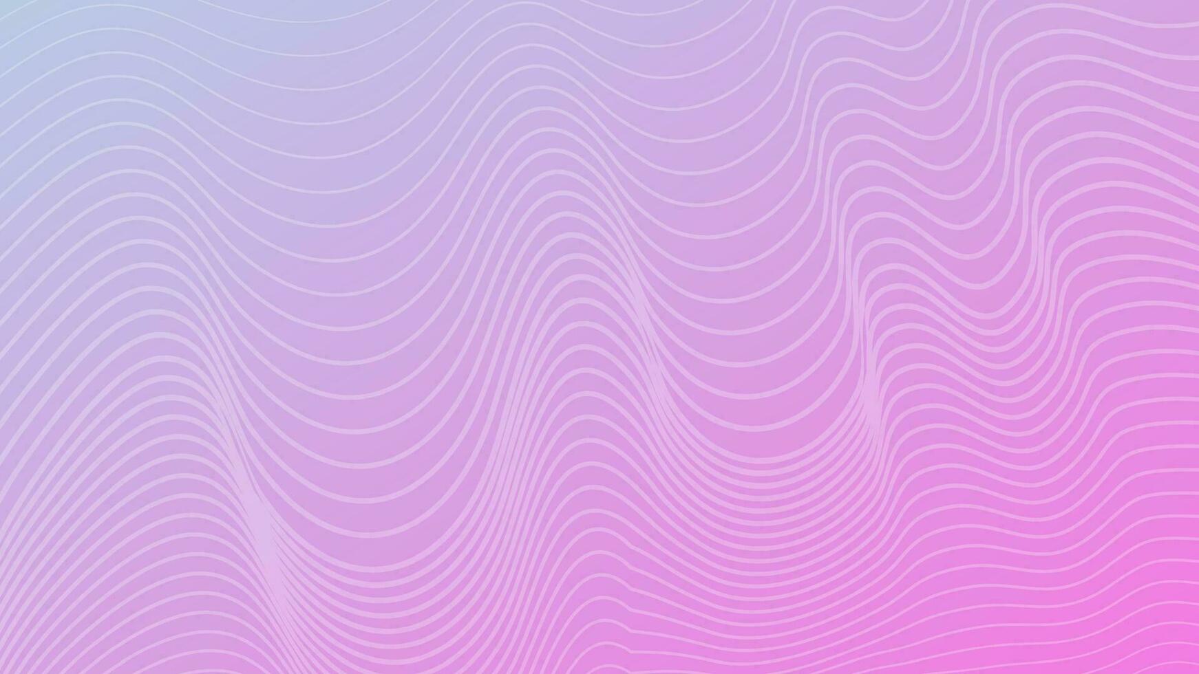 Modern colorful gradient background with wavy lines vector