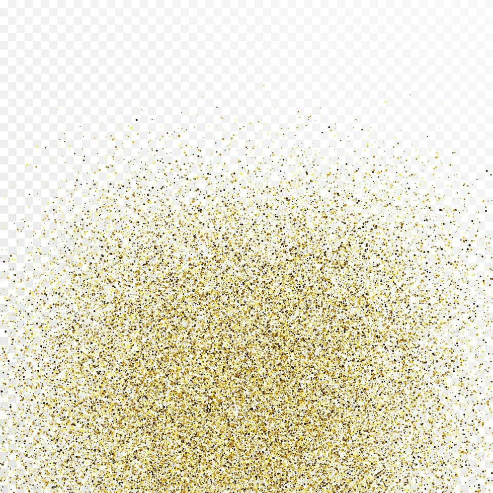 Gold glitter celebratory confetti background vector