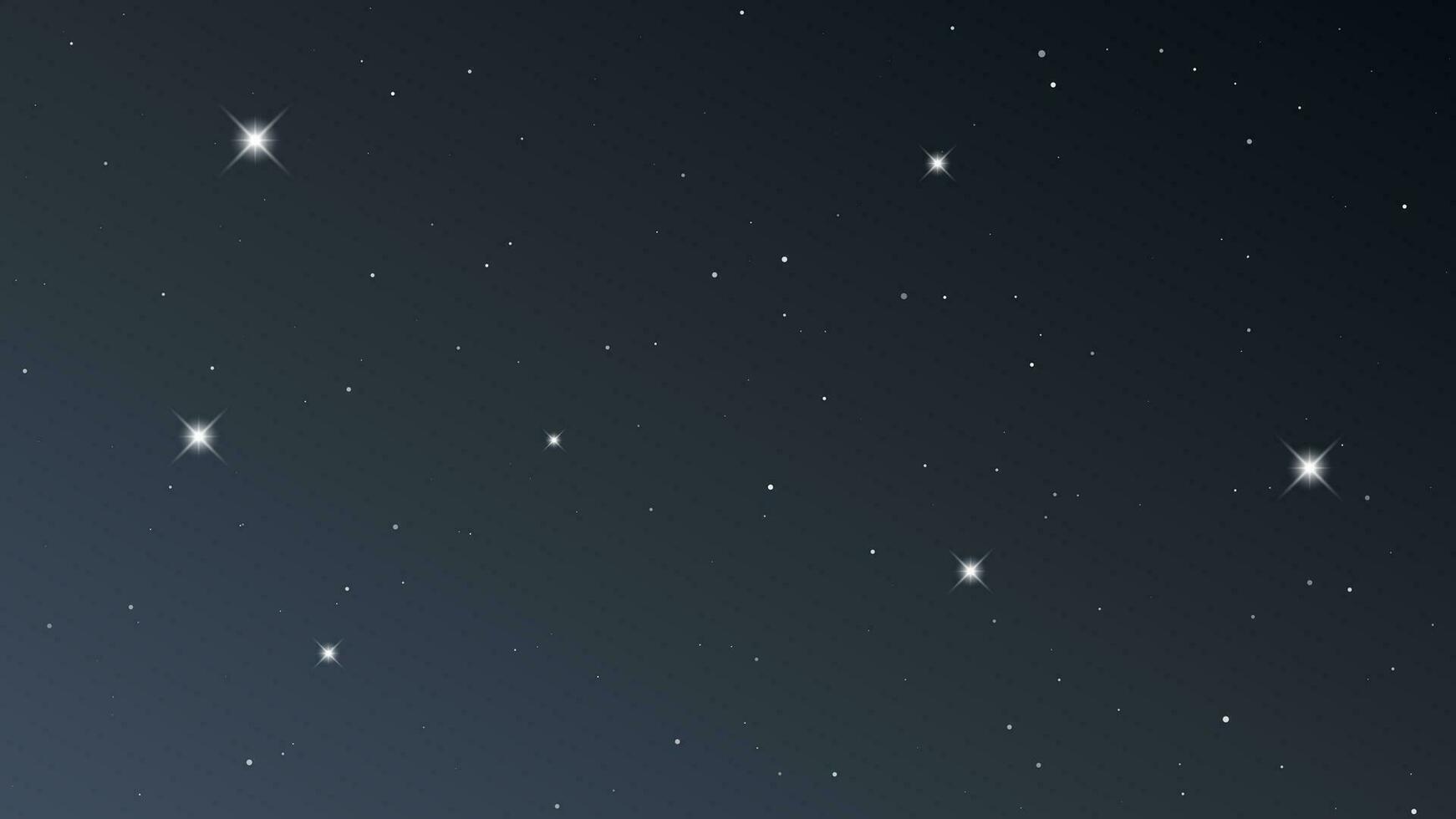Night sky with many stars. Abstract nature background with stardust in deep universe. Vector illustration.