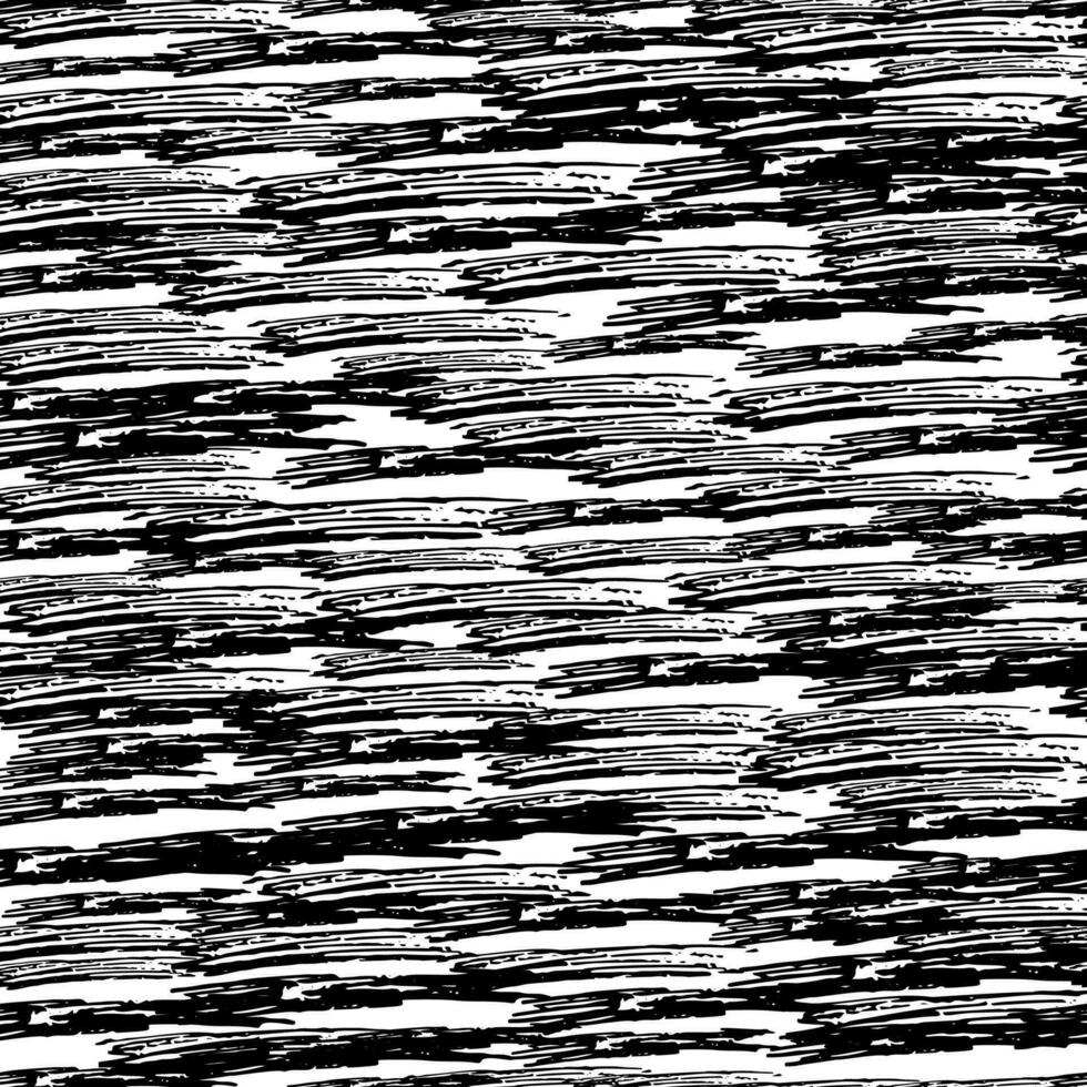 Seamless pattern with black pencil brushstrokes vector
