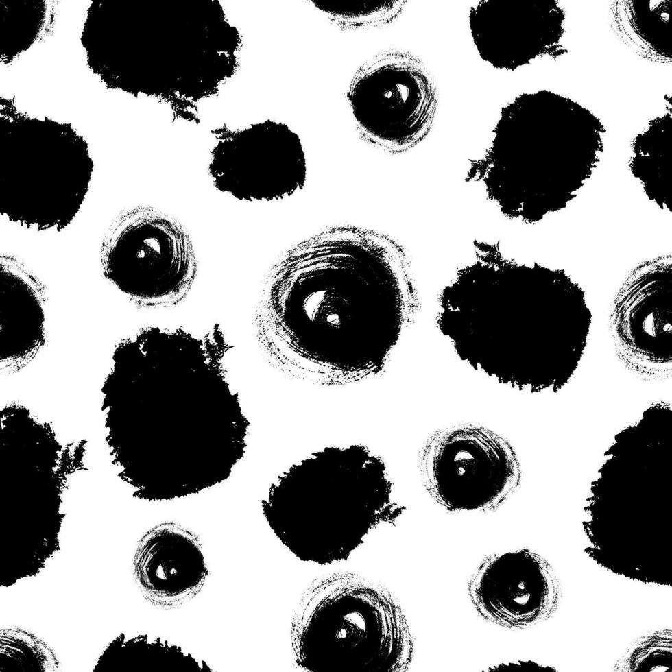 Seamless pattern with sketch circles shape vector