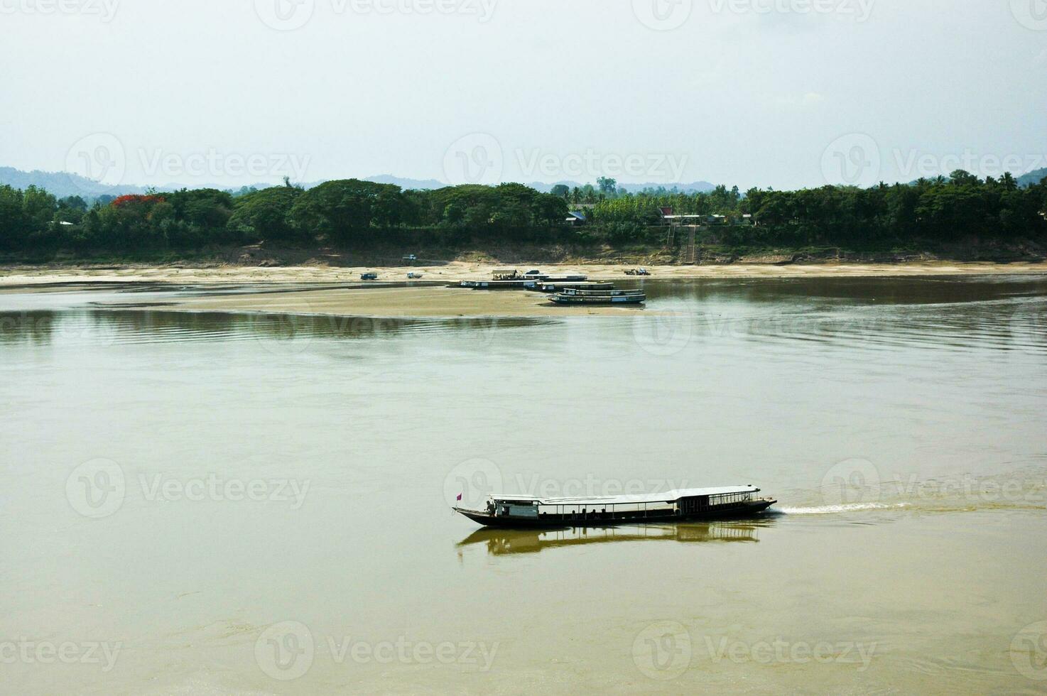 MEKONGR RIVER VIEW OF CHIANG KHAN photo