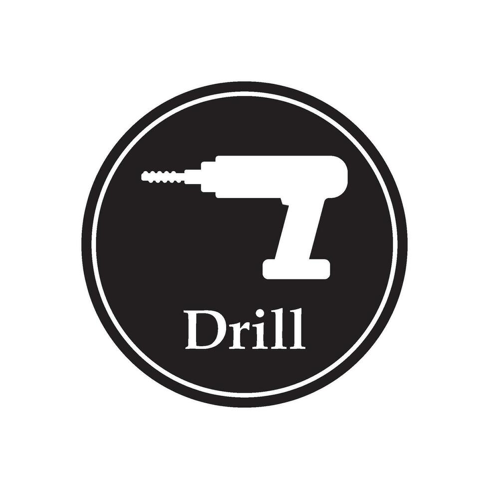 drill icon vector