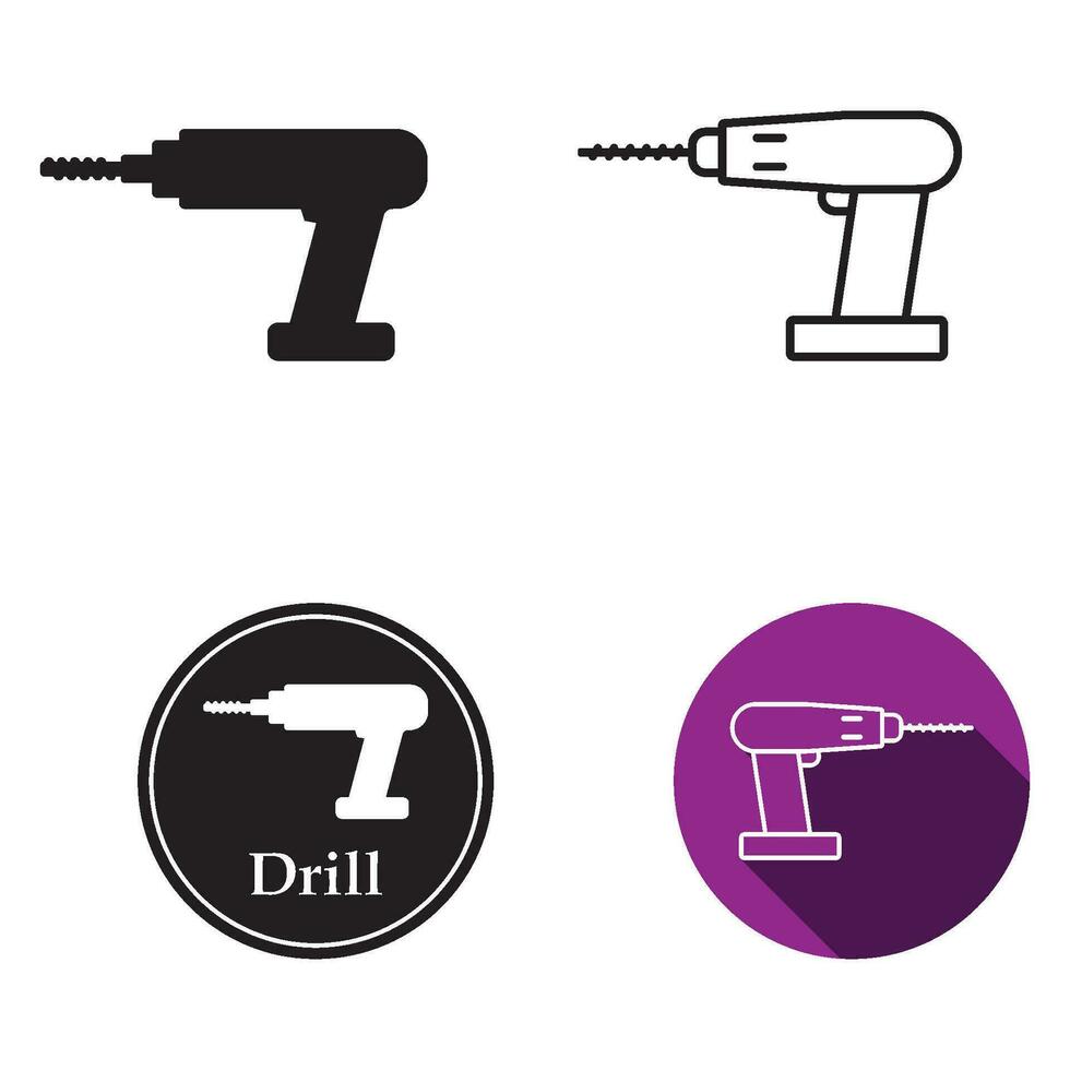 drill icon vector