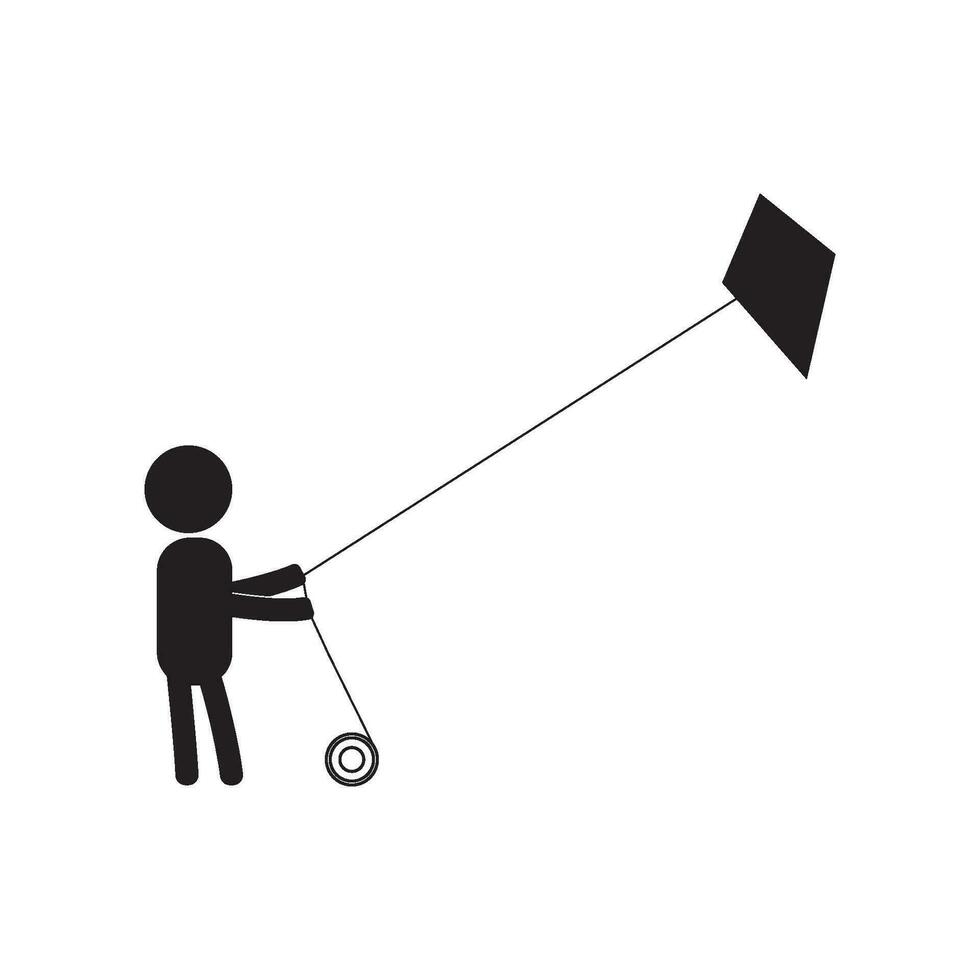 kite icon vector