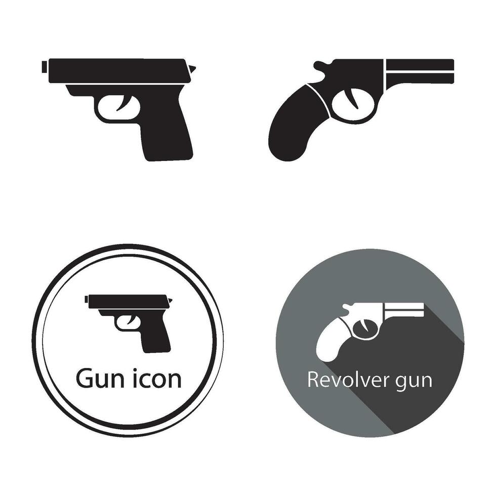 pistola icono vector
