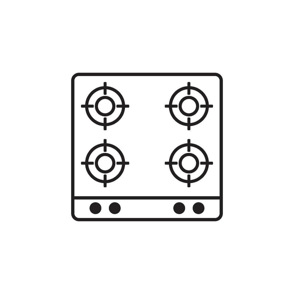 stove icon vector