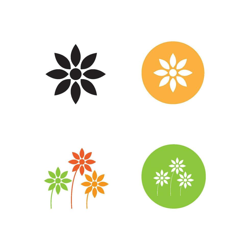 flower icon vector