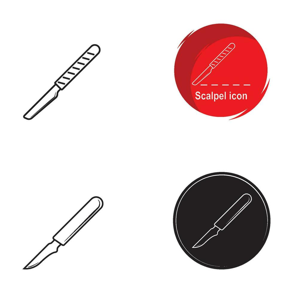 scalpel icon vector