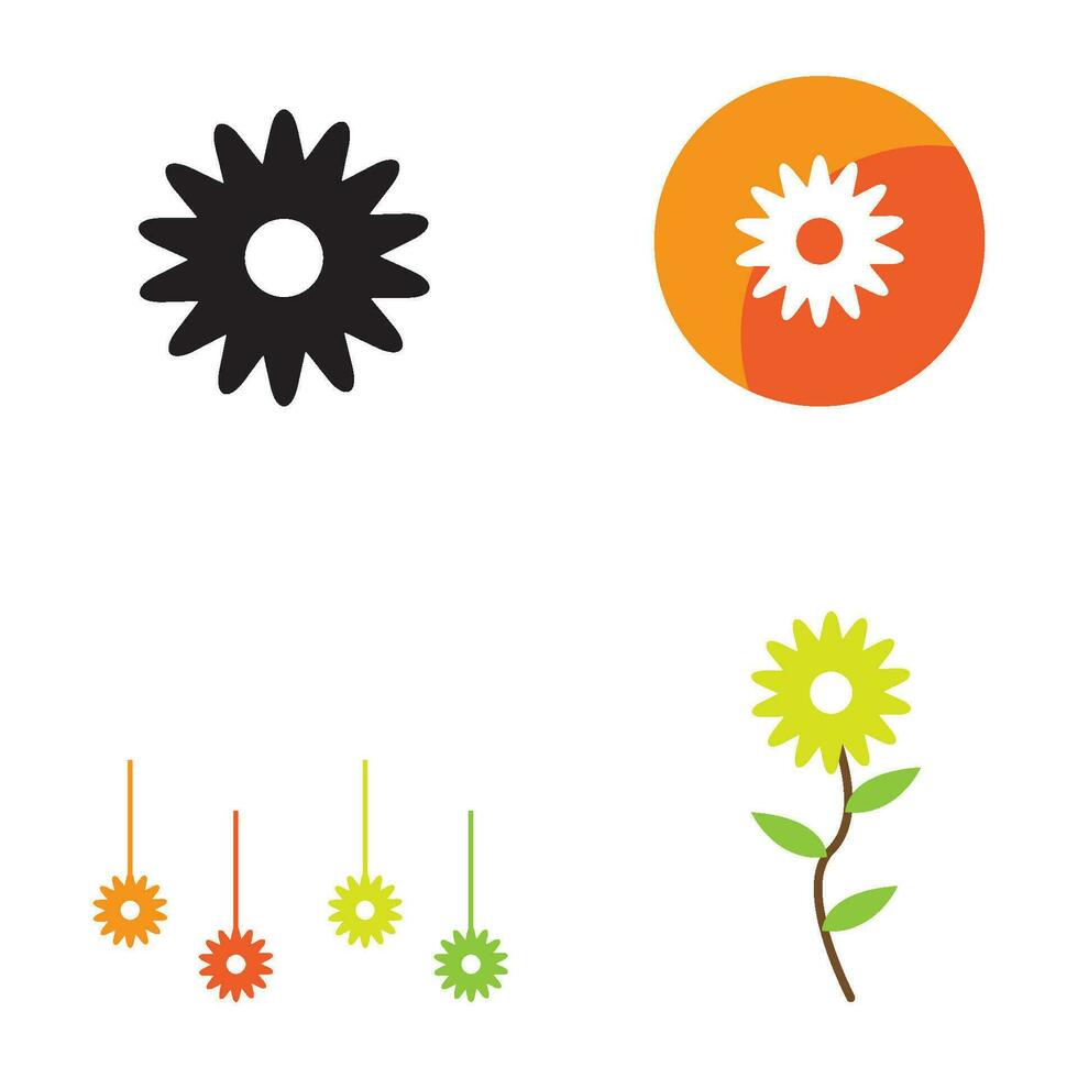 flower icon vector