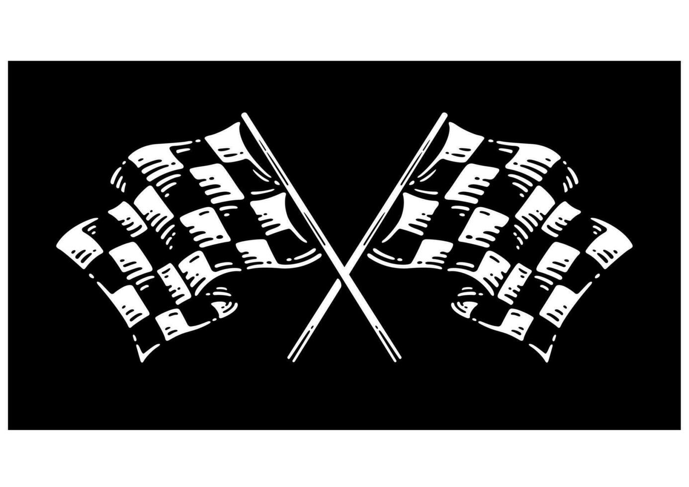 Race Flag Symbol Icon Vector Illustration. Checkered flag icon.
