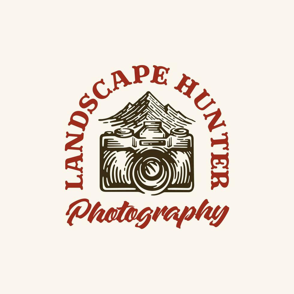 paisaje fotografía logo diseño inspiración en estilo Clásico vector