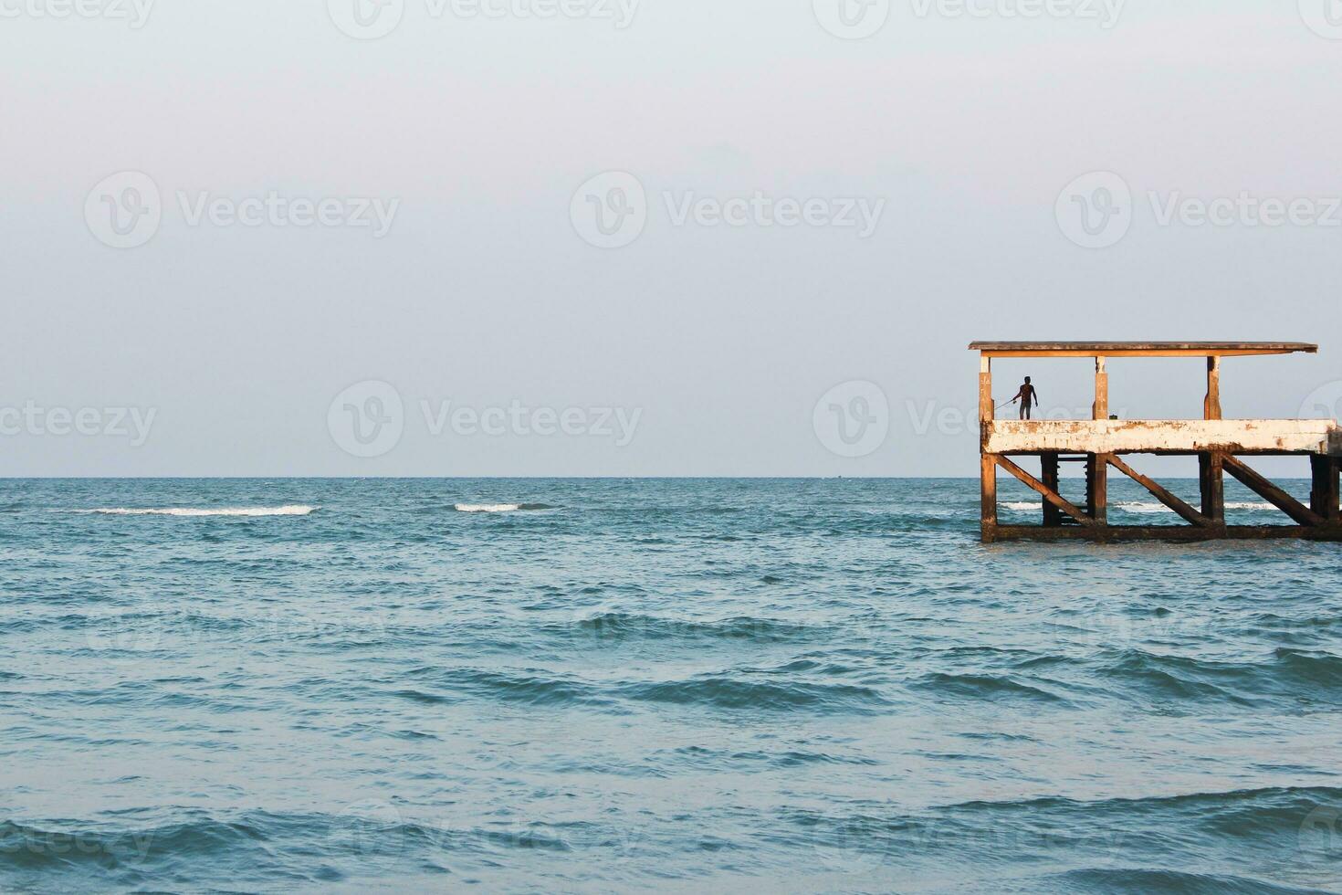 Fishing pier for fishing photo