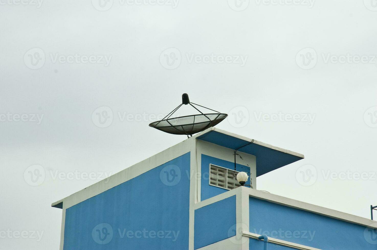 Satellite On Tenement house photo